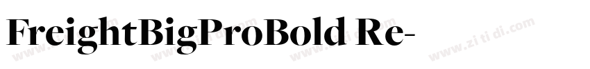 FreightBigProBold Re字体转换